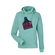 Load image into Gallery viewer, Red Angus: Marine Garment Dyed Hoodie
