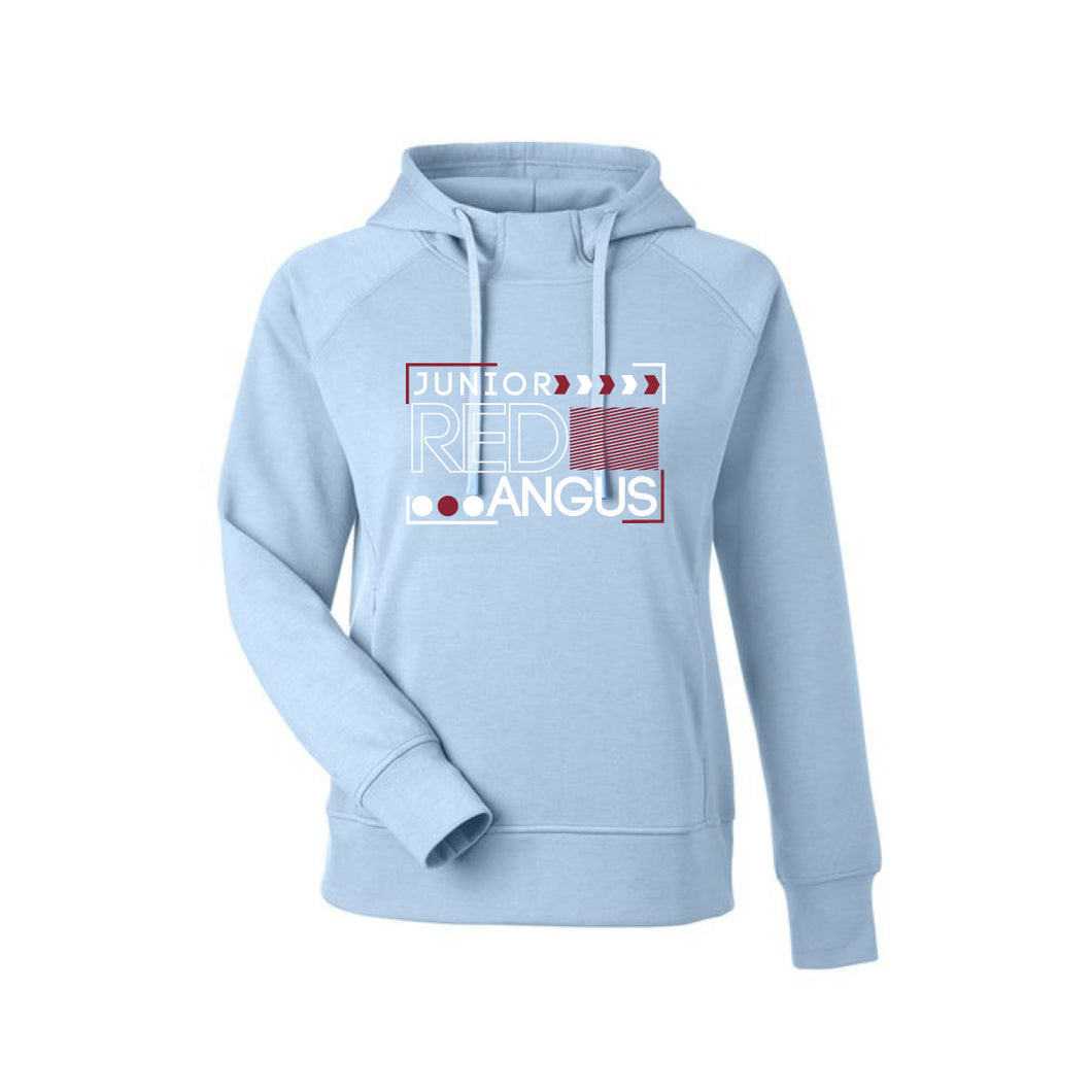 Red Angus: Sky Blue Apex Hooded Sweatshirt
