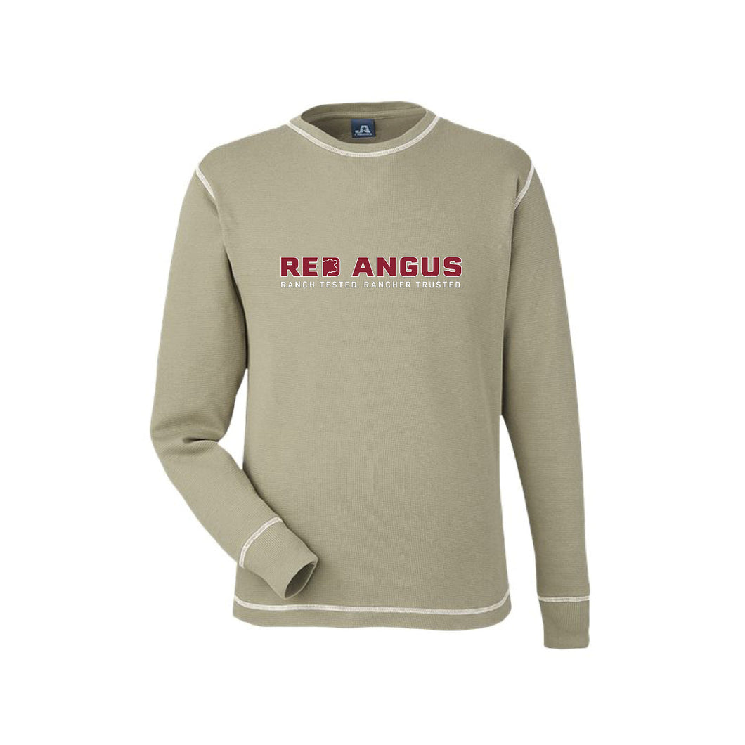 Red Angus: Oatmeal Thermal Long Sleeve