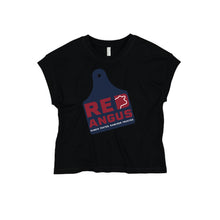 Load image into Gallery viewer, Red Angus: Women's Black Relaxed Vintage Wash Tee

