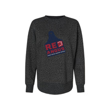 Load image into Gallery viewer, Red Angus: Women's Black Leopard Crewneck Sweatshirt
