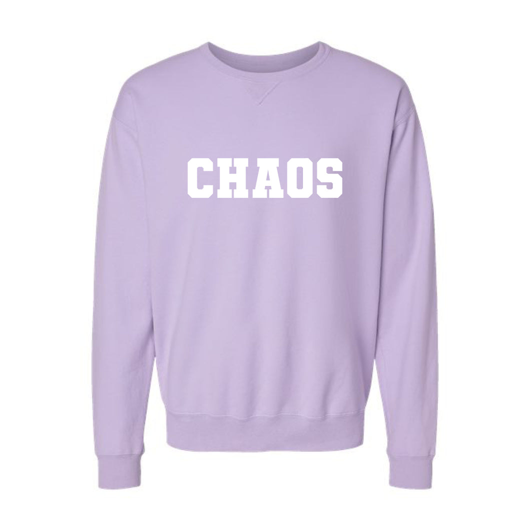 Chaos: Lavender Crewneck Sweatshirt