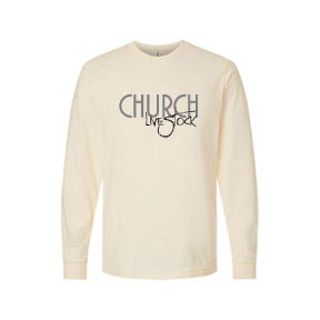 Church: Natural Tan Long Sleeve T-Shirt