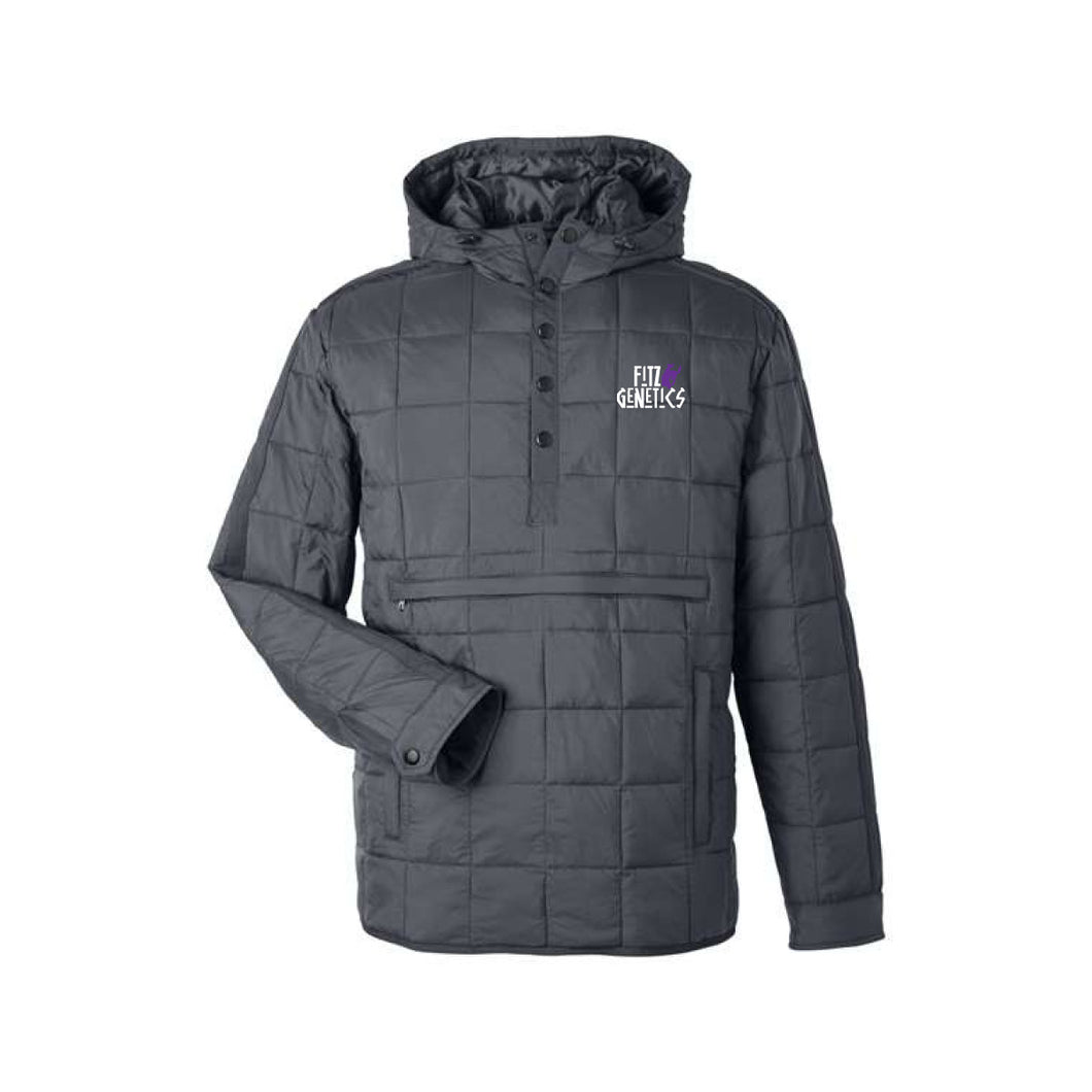 Fitz: Quilted Pullover- Carbon