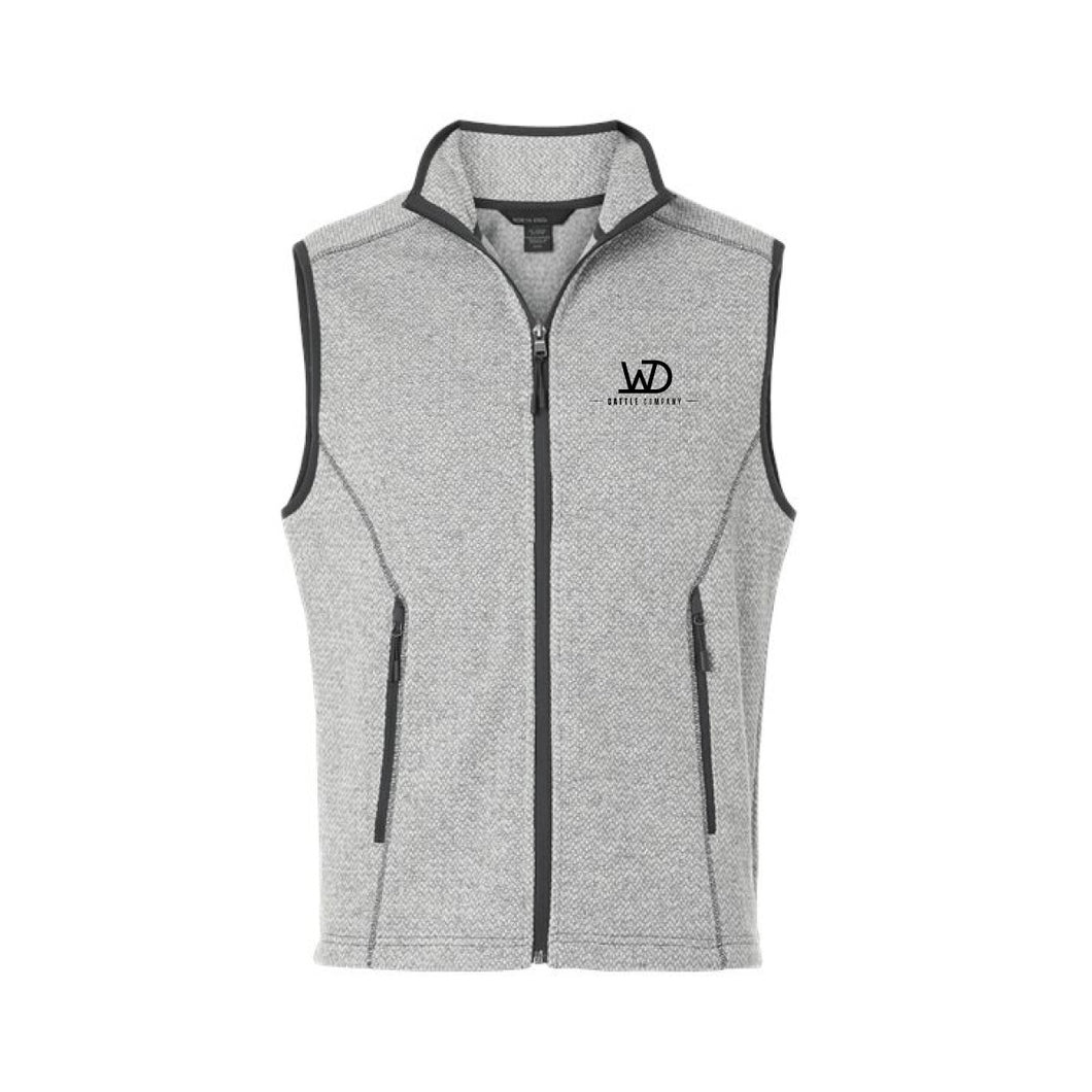 WD: Men's Grey/White Fleece Vest