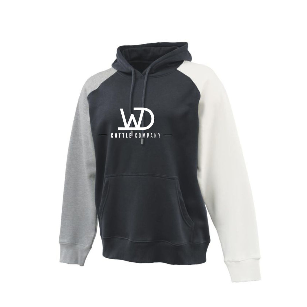 WD: Black Colorblock Hoodie