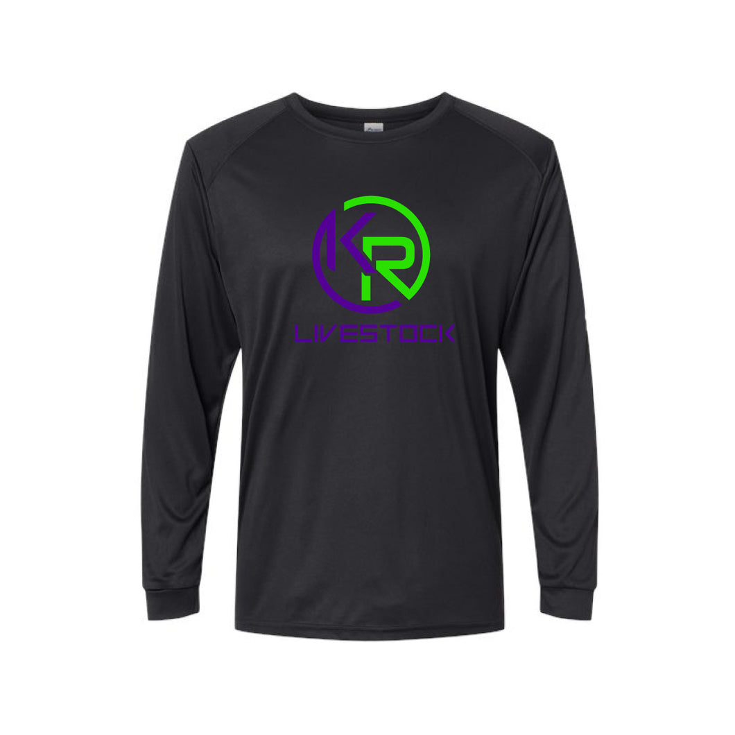 KR: Black Long Sleeve Performance Shirt