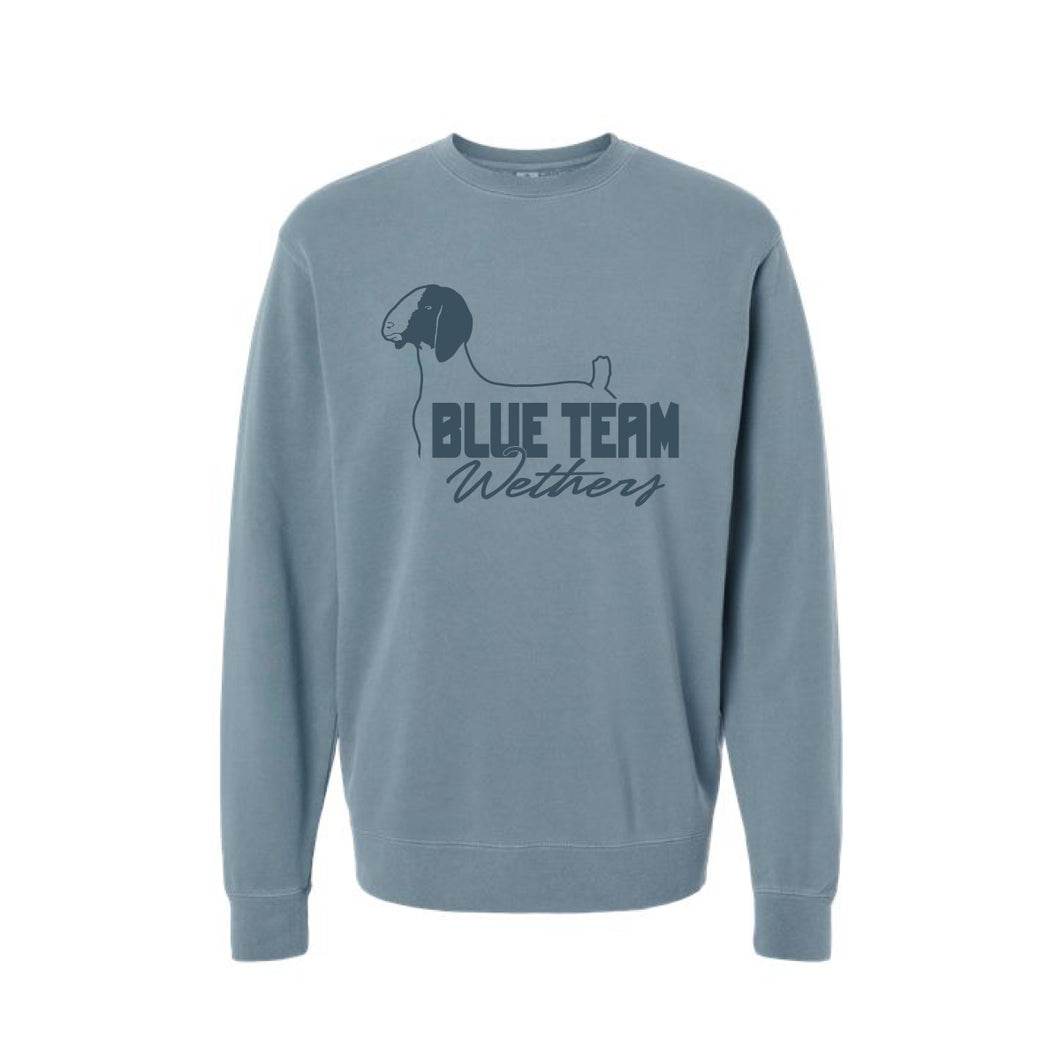 BTW: Blue Crewneck Sweatshirt