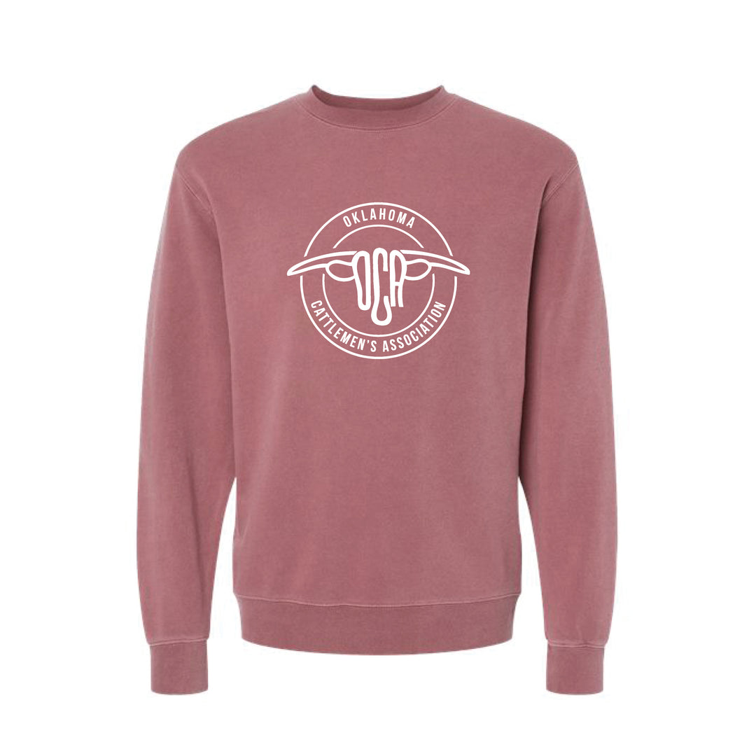 OCA: Midweight Crewneck- Maroon