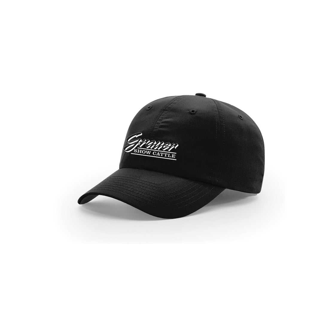 Grauer: Black Unstructured Cap