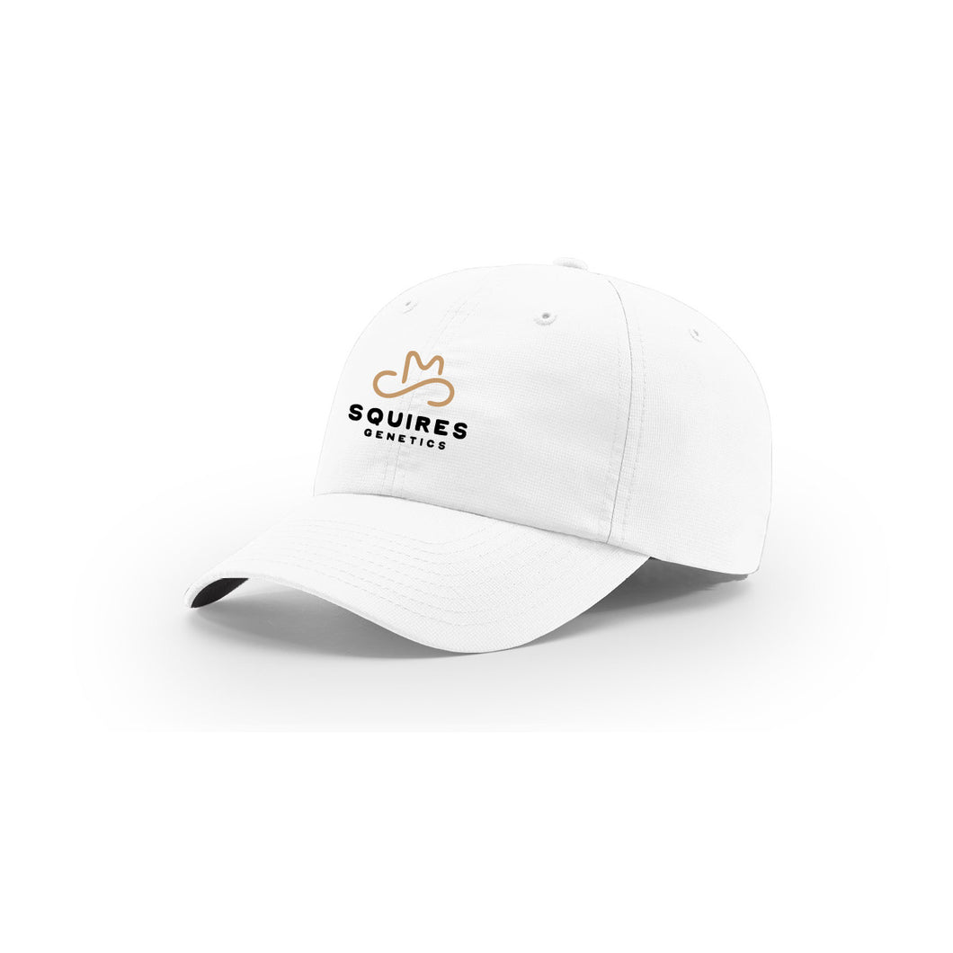 Squires: White Unstructured Cap