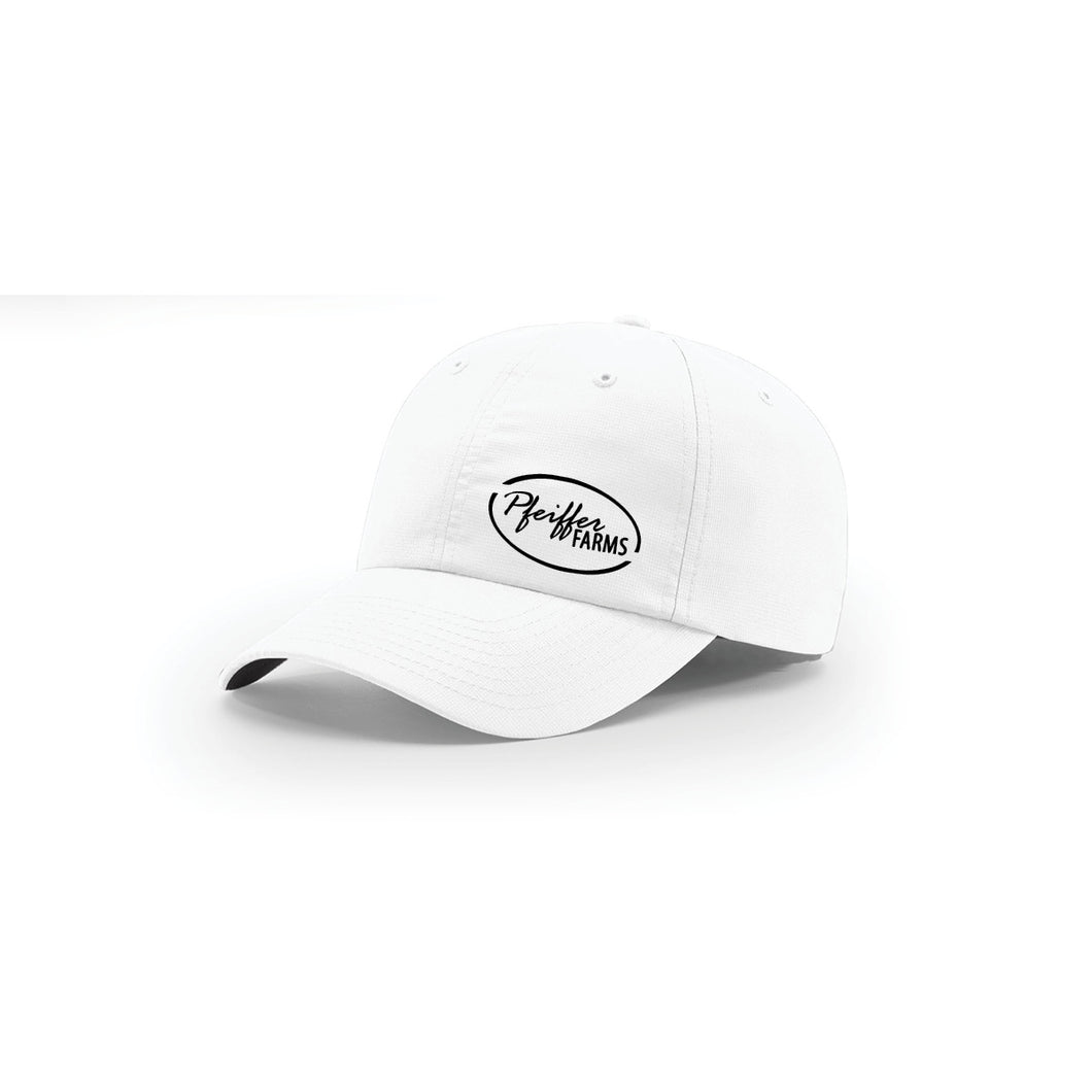 Pfeiffer: White Unstructured Cap