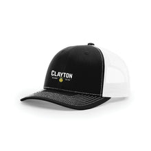 Load image into Gallery viewer, Clayton: Black/White Mesh Back Cap
