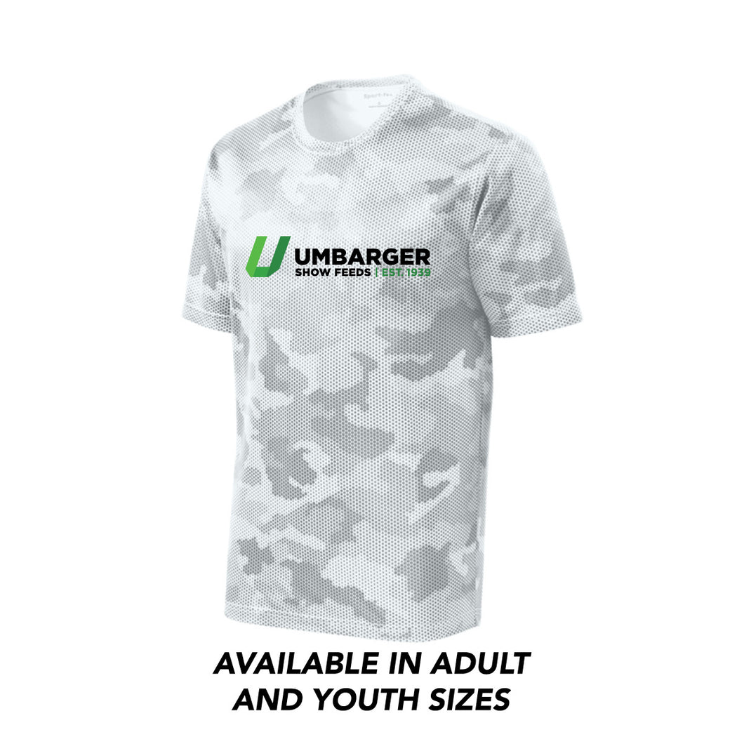 Umbarger: White Camo Performance T-Shirt