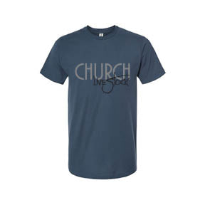 Church: Indigo Blue T-Shirt *AVAILABLE IN YOUTH AND ADULT SIZES*