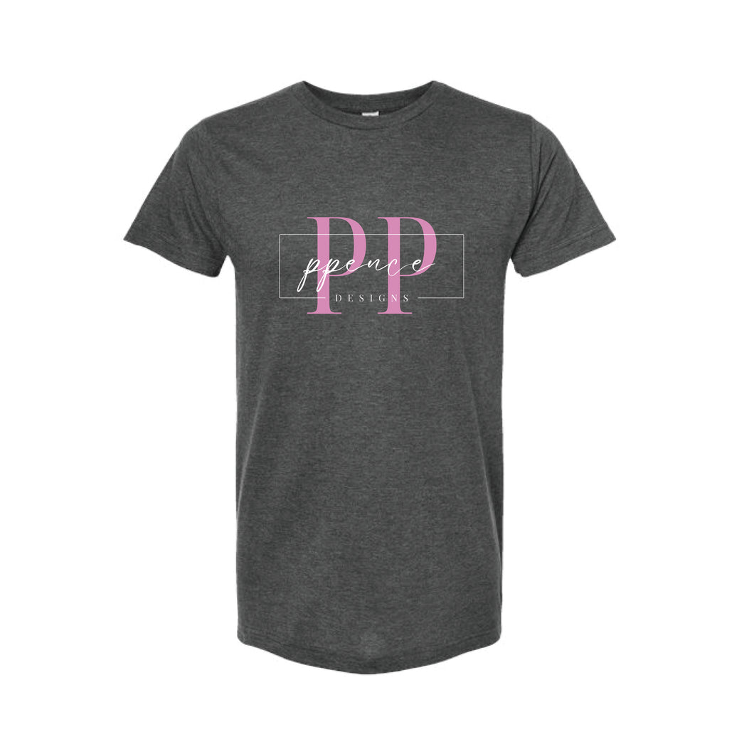 Pence: Black T-Shirt - Heather Charcoal