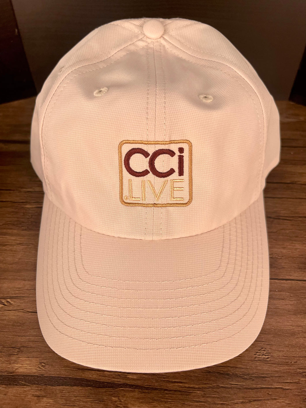 CCI: Tan Cap with Square Logo