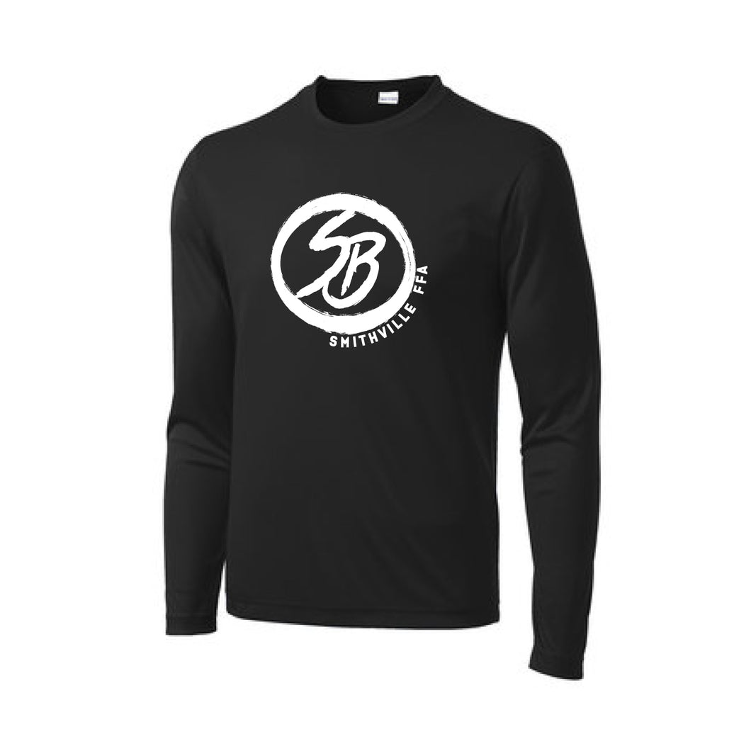 Smithville: Black Long Sleeve Performance T-Shirt
