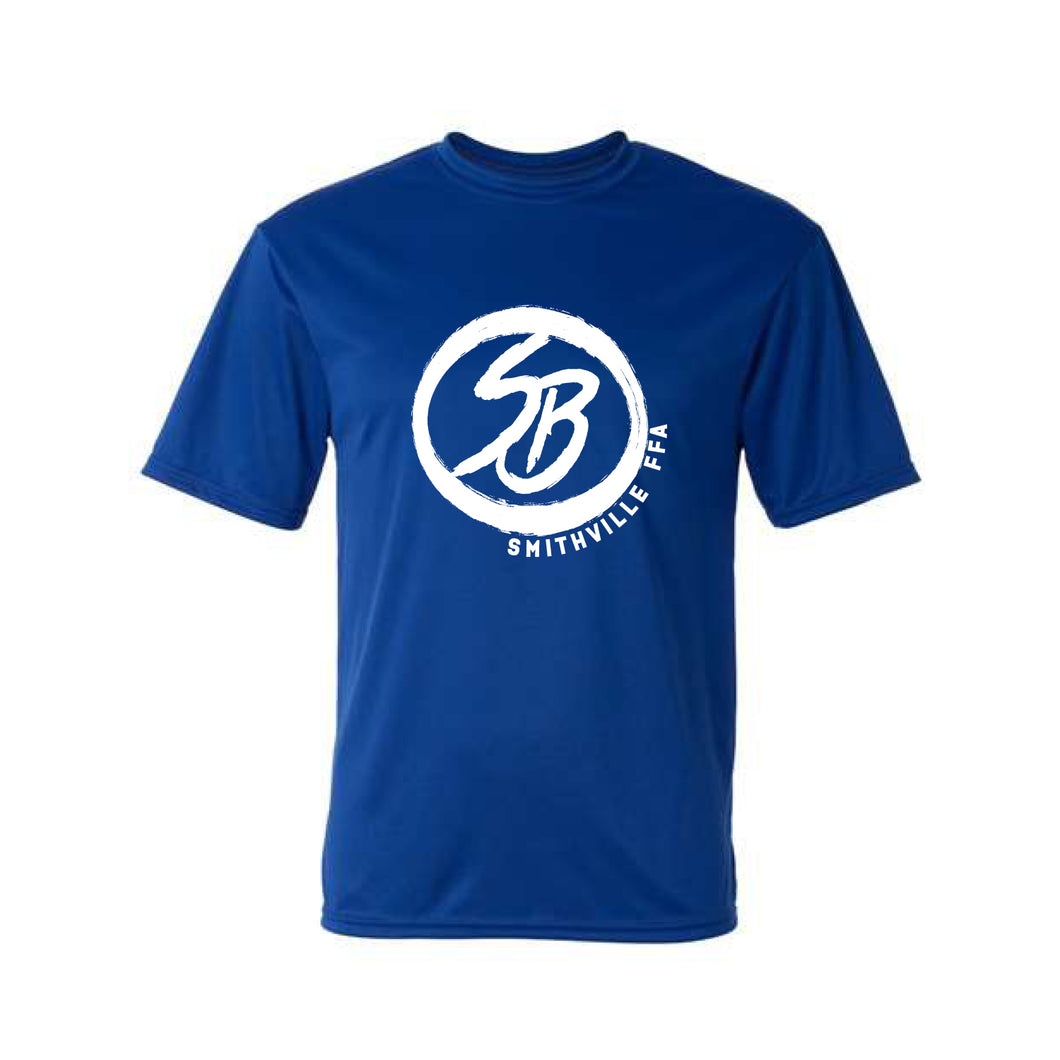 Smithville: Blue Performance T-Shirt