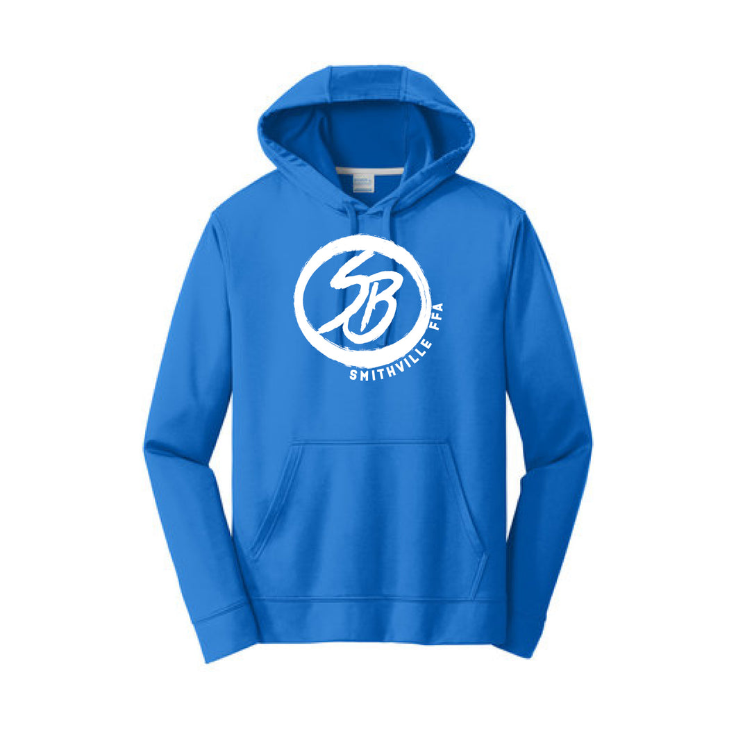 Smithville: Blue Performance Hoodie