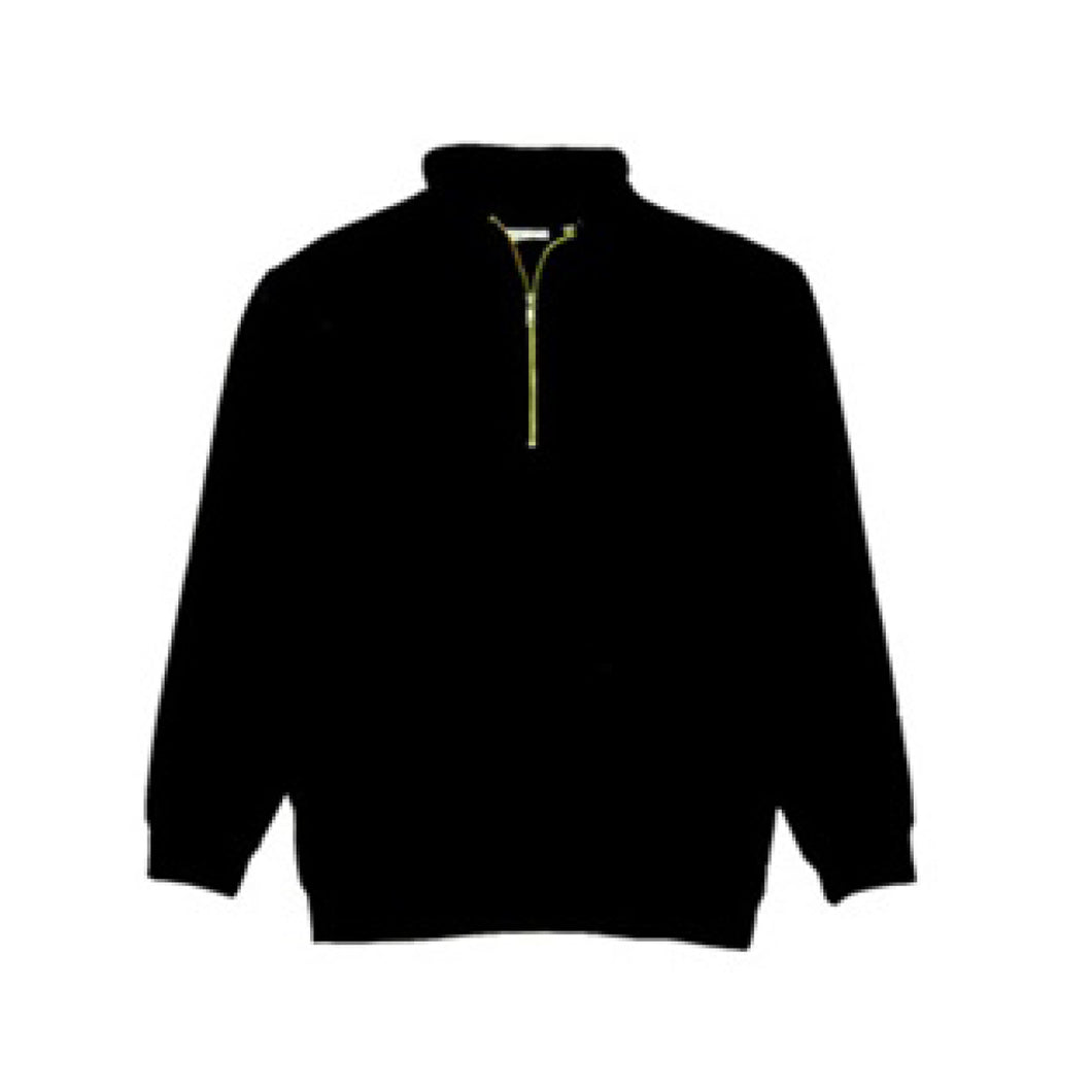 SALE: 1/4 Zip Fleece Pullover - Black